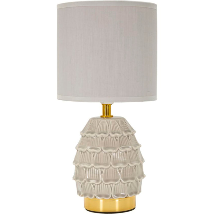 LAMPADA DA COMODINO PIGNY GRIGIA CM Ø 15X30,5
