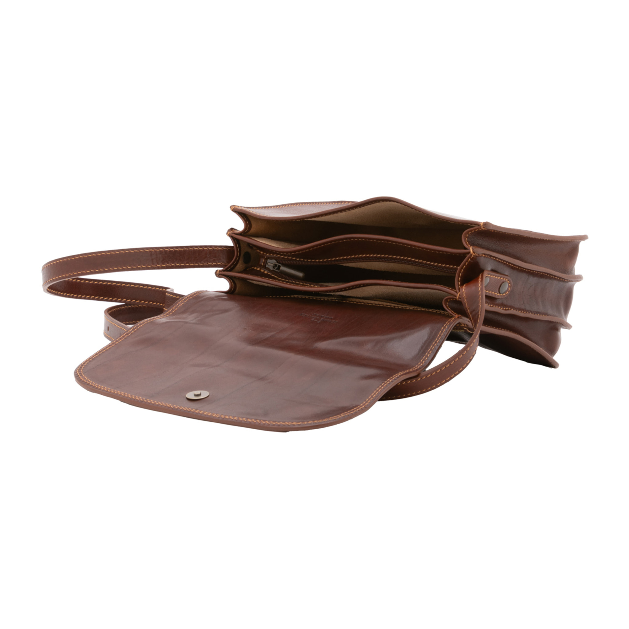 Borsa a tracolla  da donna In Vera pelle Made in Italy 27x20x12 cm