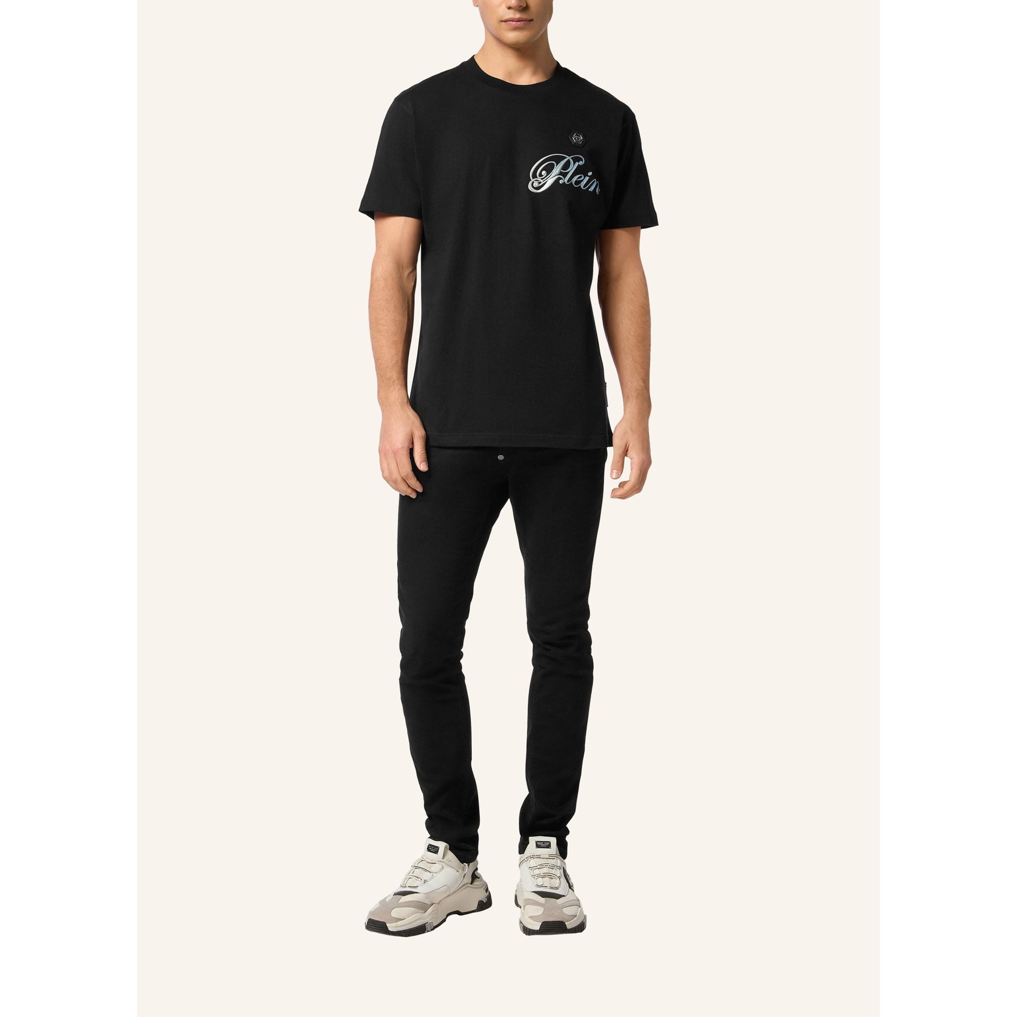 PHILIPP PLEIN Camiseta de cuello redondo y manga corta SKULL