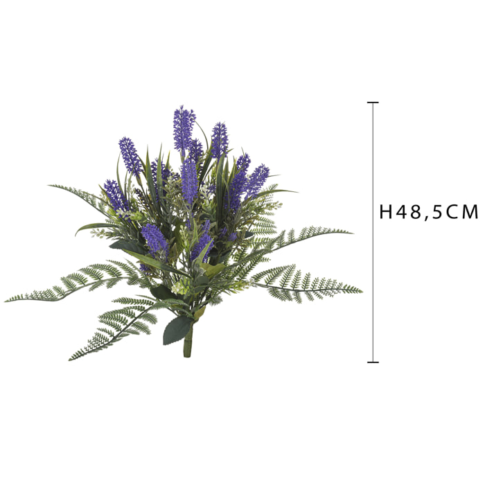 Bouquet Con Lavanda. Larghezza 5 Cm - Pezzi 2 - 35X48,5X35cm - Colore: Altro - Bianchi Dino - Fiori Artificiali