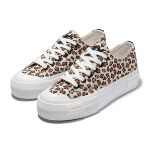 Zapatillas Mujer Casual One Way Low Leopard Edition D.Franklin