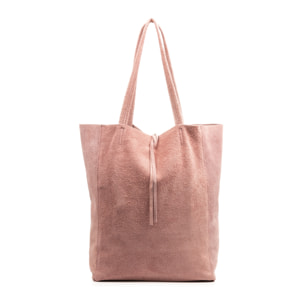 Sefora Bolso Shopper Mujer.Piel auténtica Gamuza