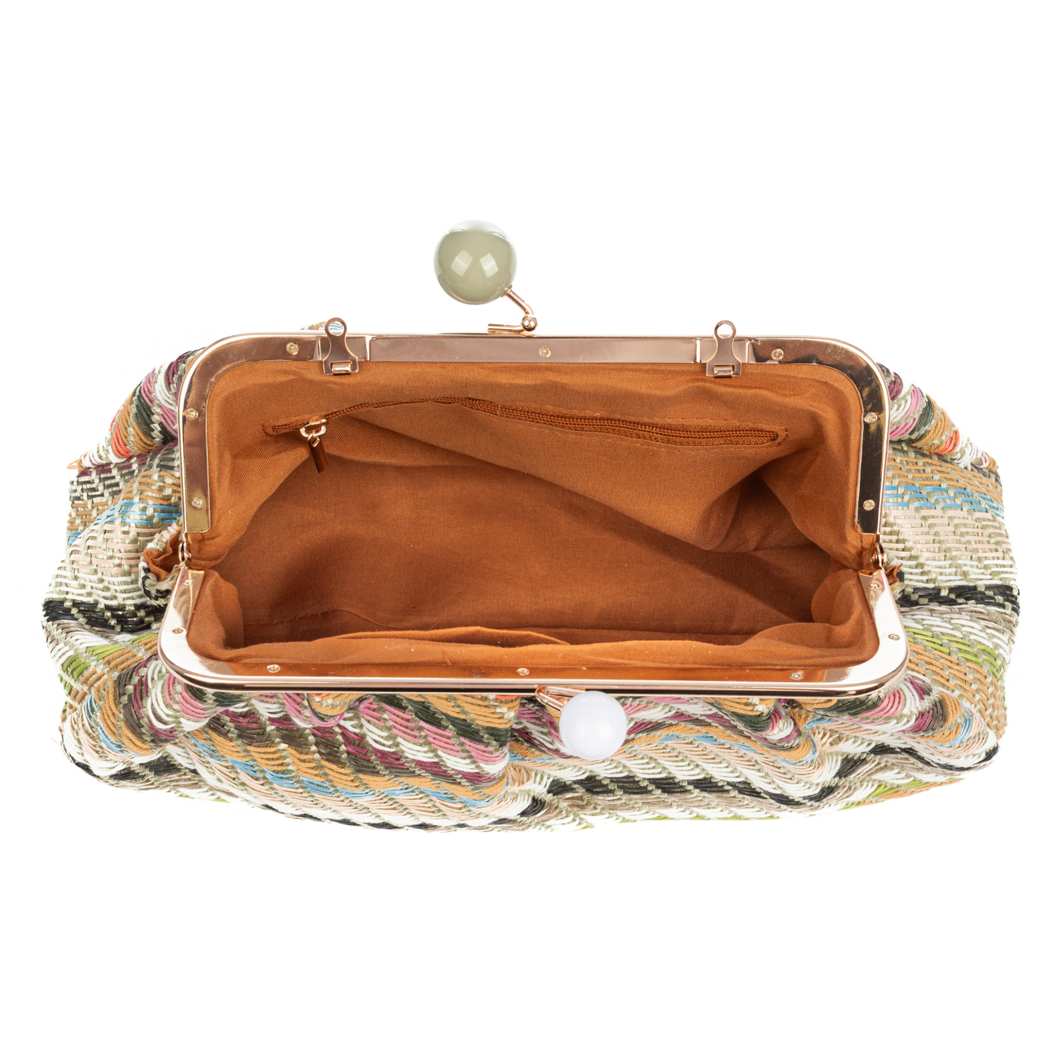 Boesio Borsa a tracolla Donna. Realizzata in rafia sintetica intrecciata.