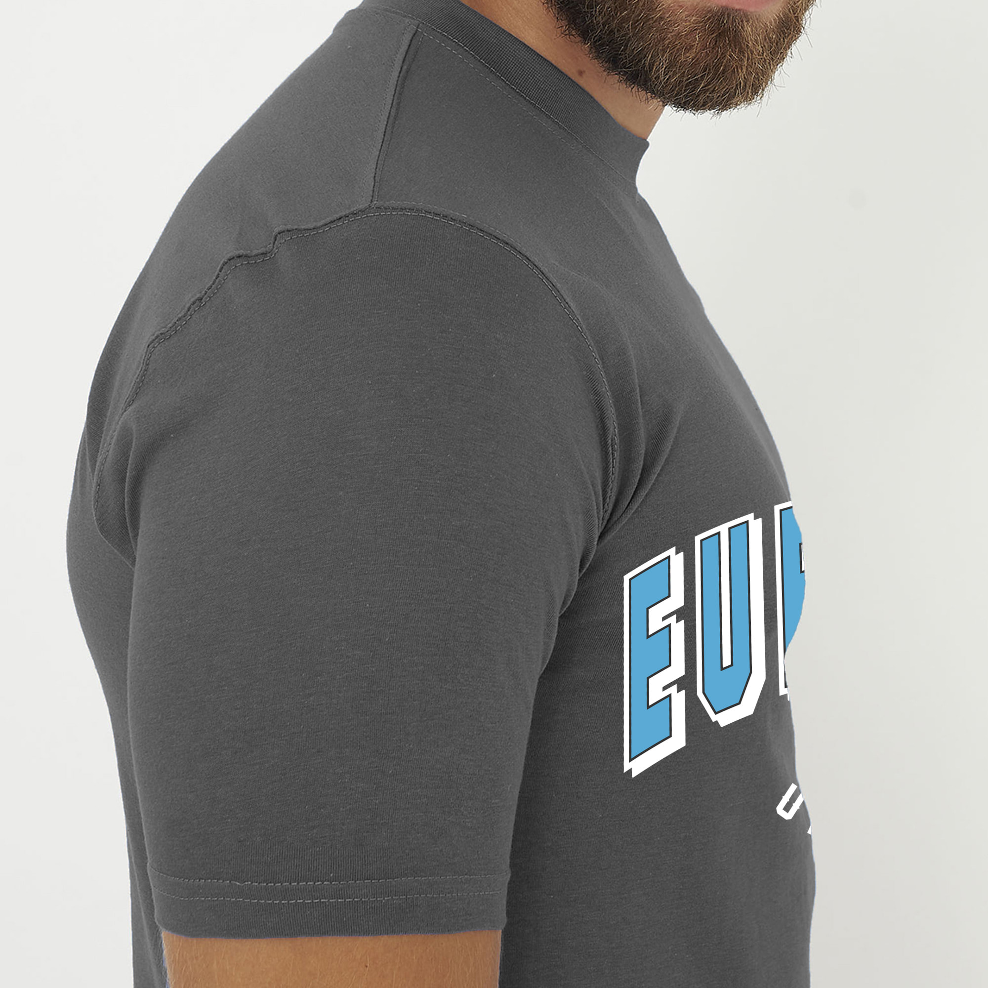 T-shirt in cotone da uomo EUPHORIA grigio scuro