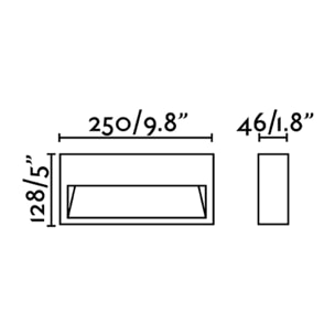 GRADA-2 LED Lámpara aplique gris oscuro