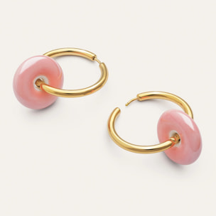 Orecchini Carmen L Rosé Acciao Placcato Oro