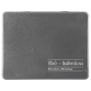 CAJA DE ALMACENAMIENTO PARA TÉ E INFUSIONES|L. 21 x D. 16,5 x H. 8,5 cm