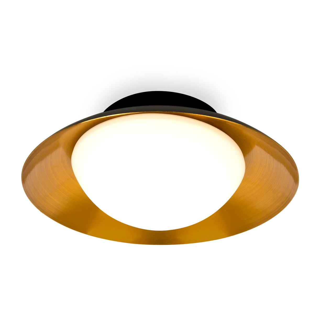 SIDE 200 Plafoniera nera e rame G9