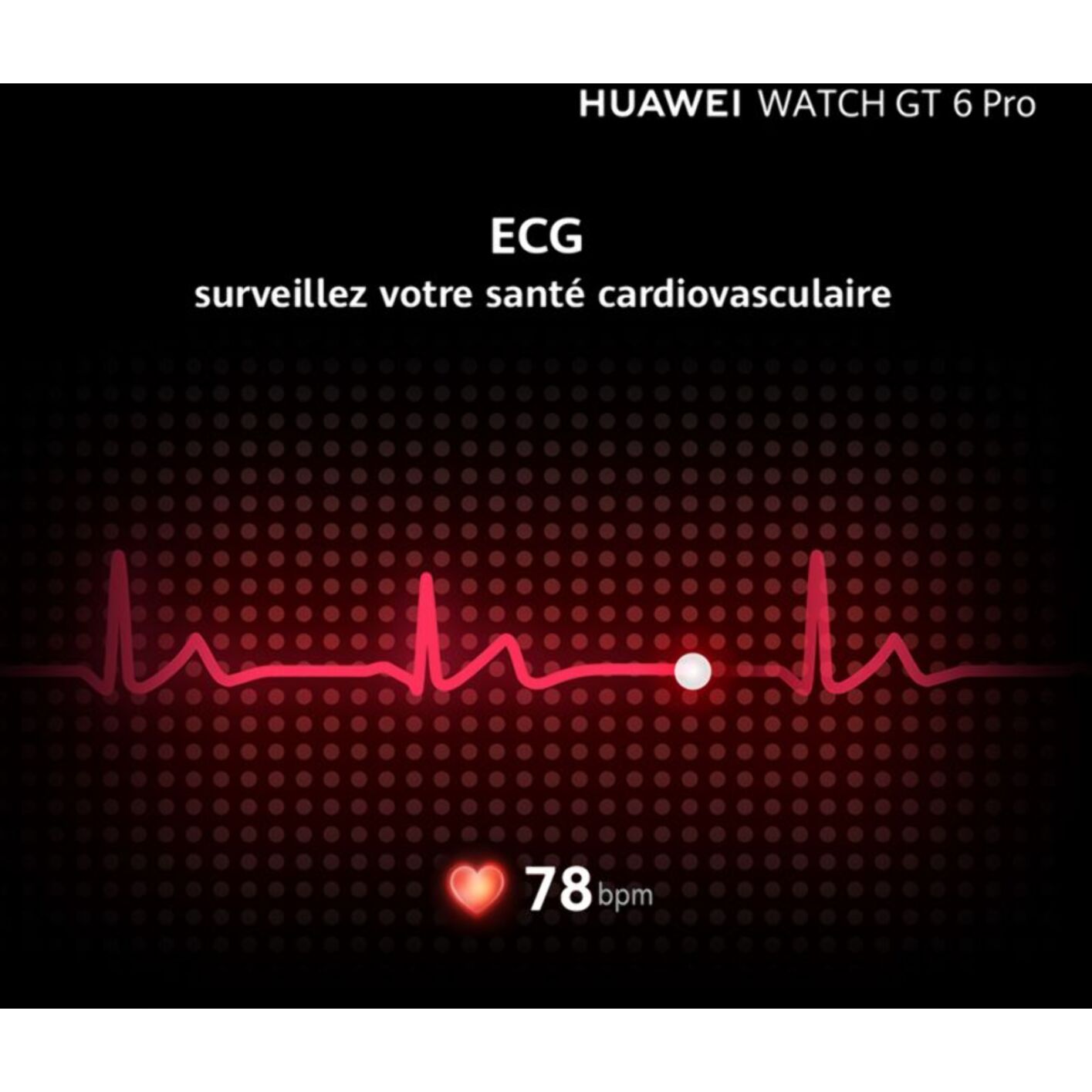 Montre connectée HUAWEI Pack Watch GT6 Pro 46mm Noir+FreeBuds6I Blanc