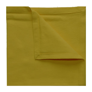 Serviette de table unie et colorée - Doré