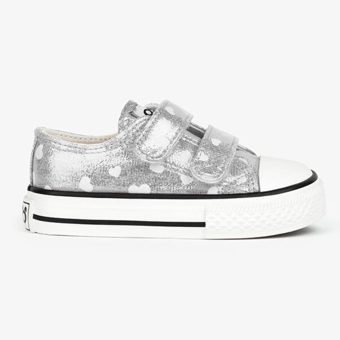 Zapatillas de Bebé Brillo Oscuridad Plata