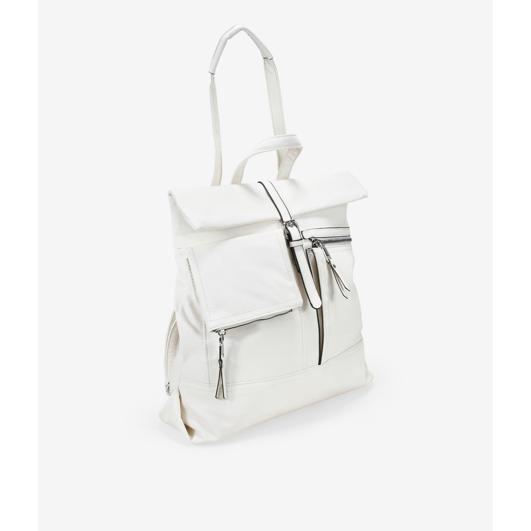 Mochila antirrobo beige con bolsillos