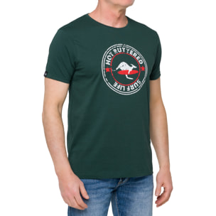 T-shirt in cotone 150 gr Hot Buttered Surflife Verde