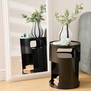 Table d'appoint Ashdal noir 32,5x32,5cm