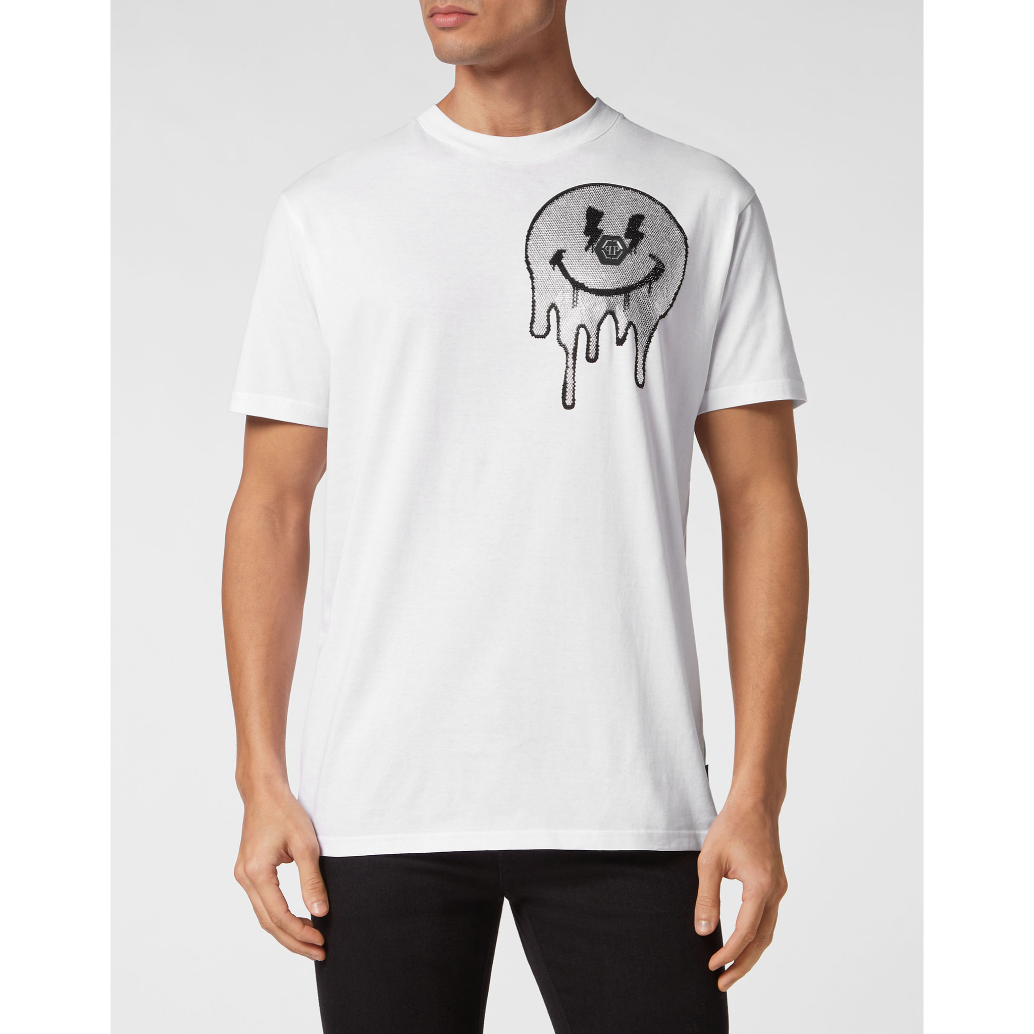 PHILIPP PLEIN Camiseta Cuello Redondo SMILE
