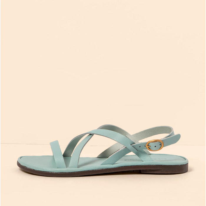 Sandalias N5694 SOFT NAPPA BLUE / TULIP color Blue