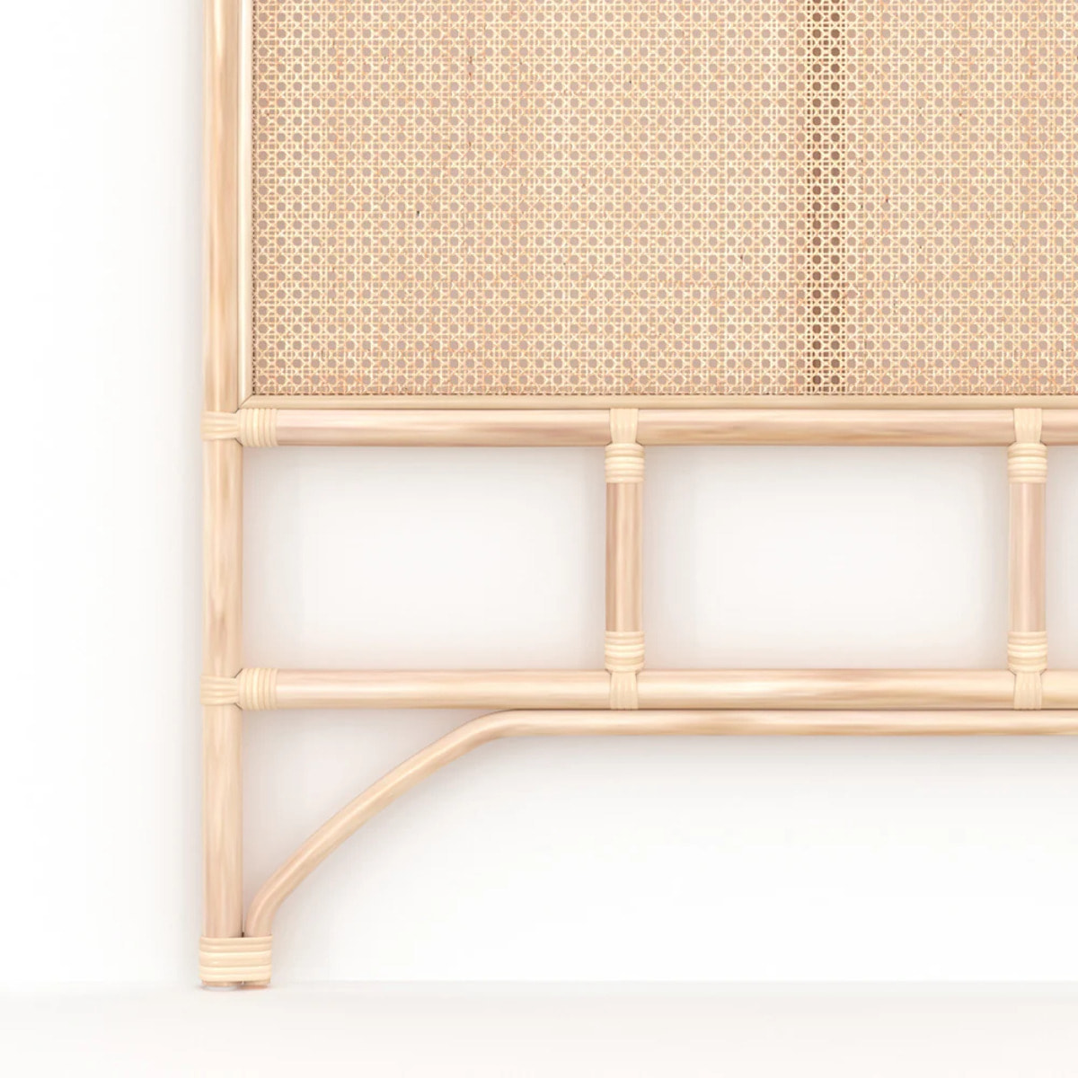 Tête de lit en rotin et cannage 90 cm - Naïra