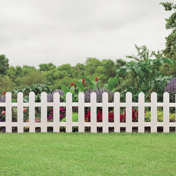 Bordura De Jardin Farm Border 0.4x0.79 M Blanco