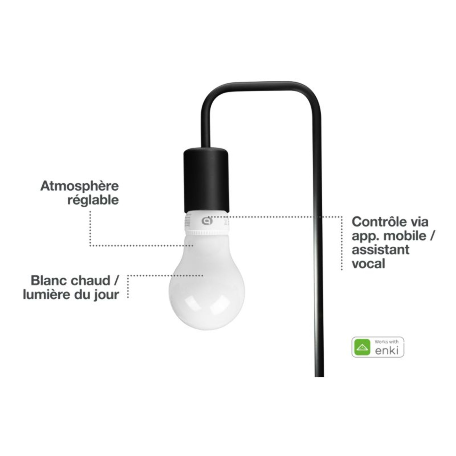 Ampoule LED connectée ESSENTIELB Nuances de Blanc Classique E27