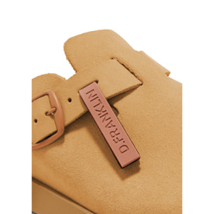 Sandalias Cerradas Vibe Clog Mujer Cierre Hebilla Tan
