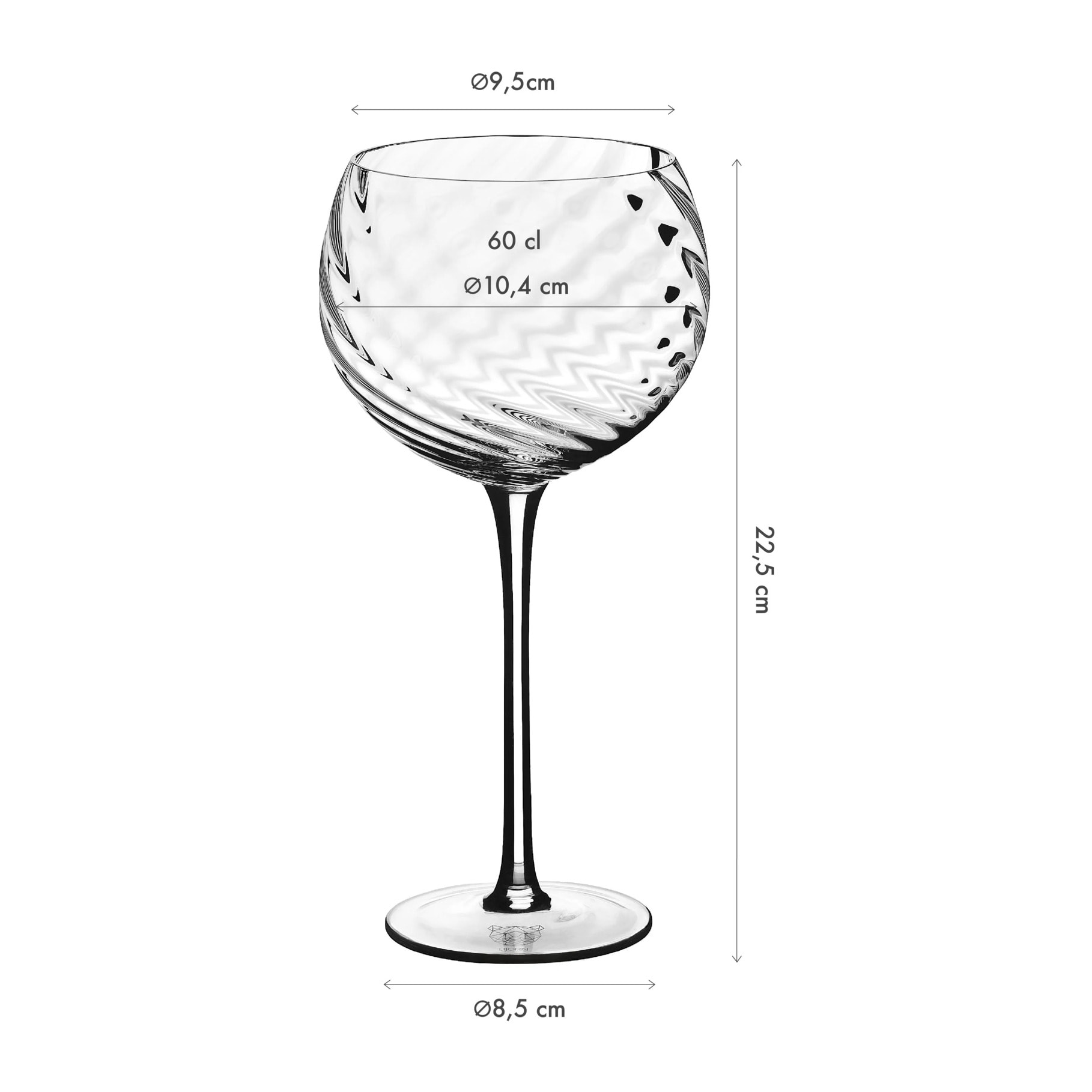 Verre à pied 60cl STEN - 6 pièces