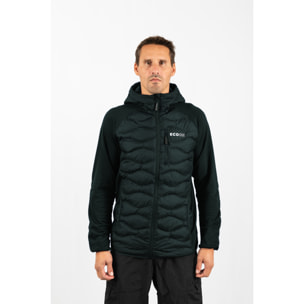 Abrigo para hombre ECOON ECOActive Hybrid Insulated Jacket with cap - Verde Oscuro