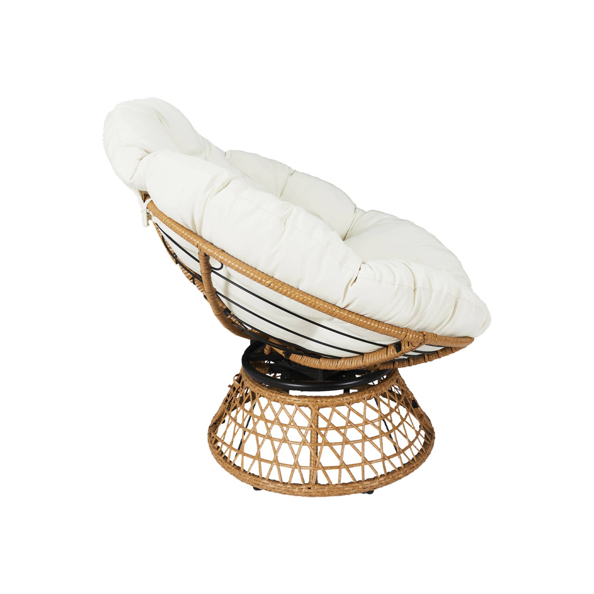 Fauteuil papasan polyrotin rotatif. loveuse outdoor/indoor Ø96cm
