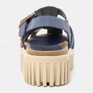 Sandalia de cuña 1575 NOBUCK OCEAN/BRIGHTON color Ocean