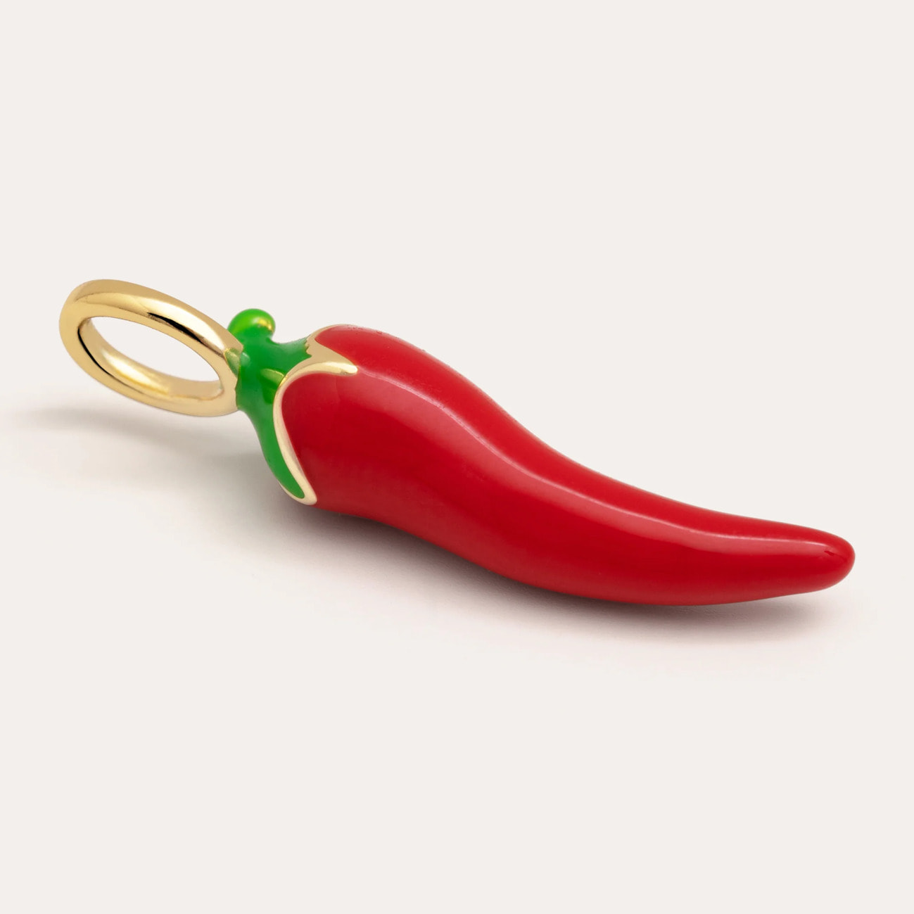 Charm Chili Pepper Baño Oro