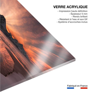 Tableau paysage Golden sunset Tableau plexiglas