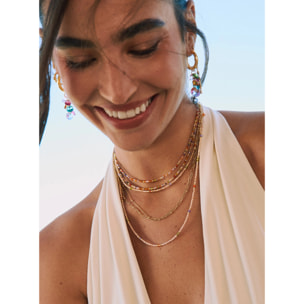 Collar Glam Acero Baño Oro