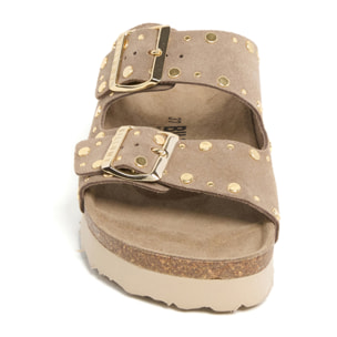 Sandalia Plataforma Marron Mujer BILLOWY MARRON