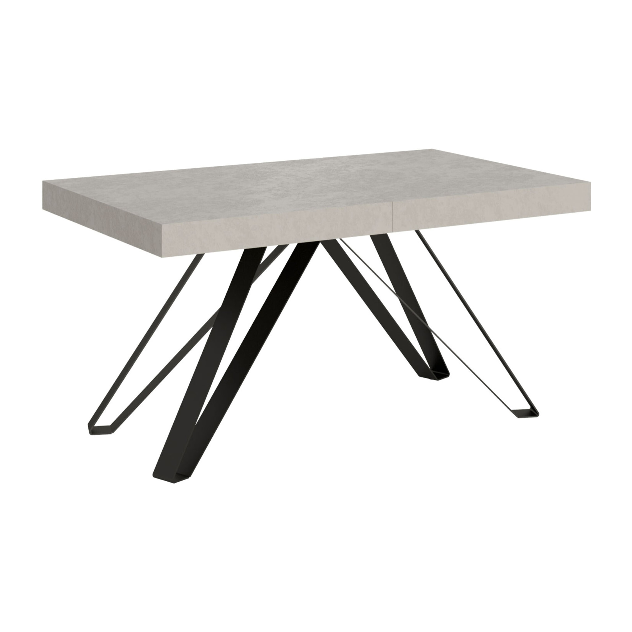 Tavolo allungabile 90x160/420 cm Terium cashmere gambe antracite