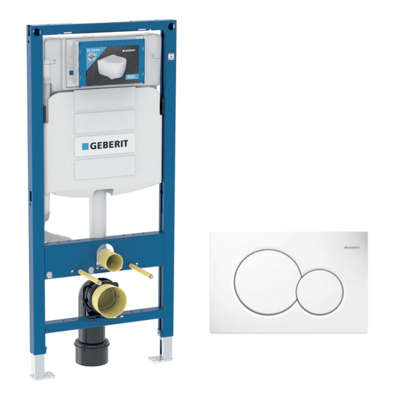 Pack Geberit  DuoFix 320 + Plaque de Commande Sigma 01 Blanche (SETUP320-PRO1)