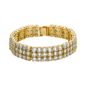 Pulsera con Circonita Brillante acabado oro 18k