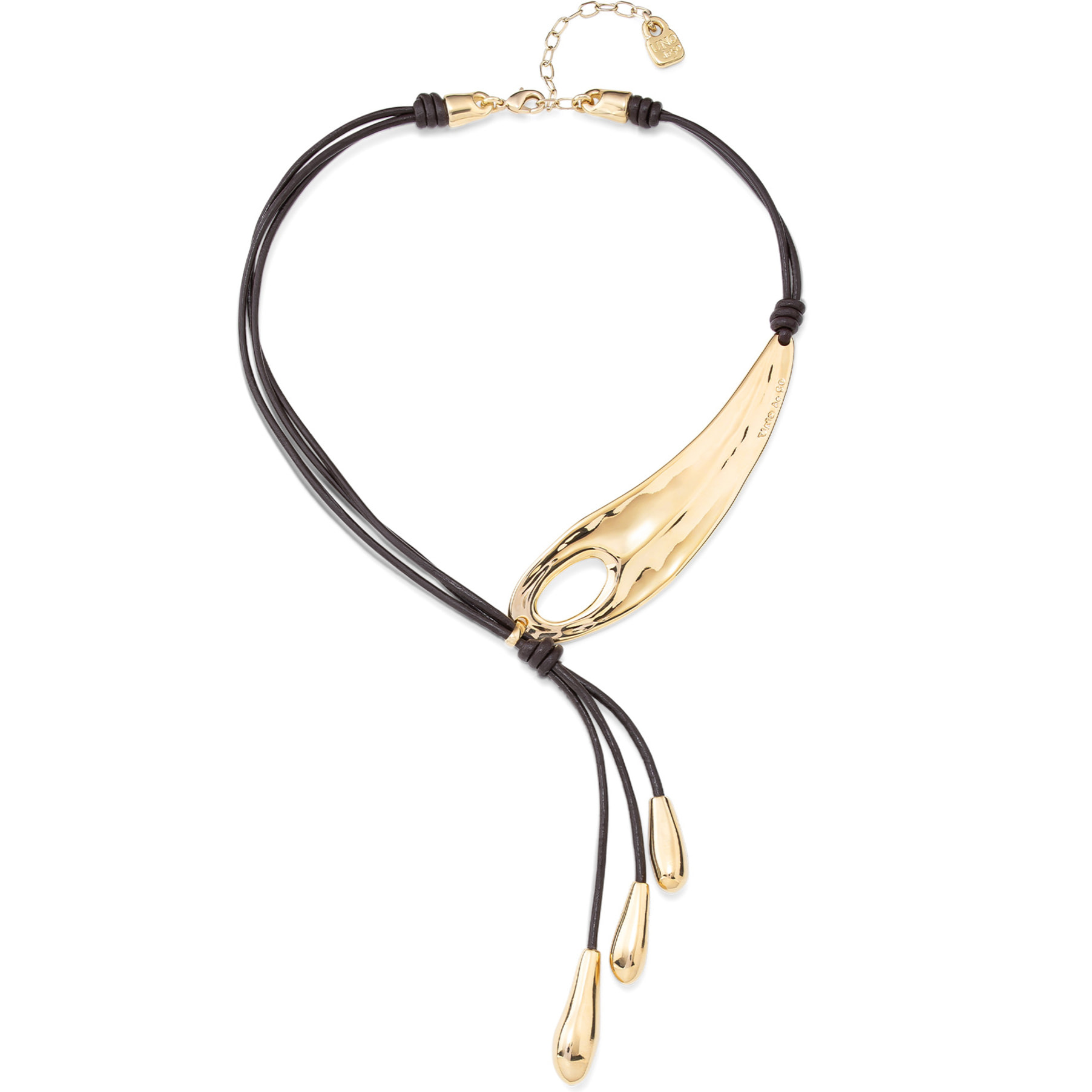 Colgante Big leaf DORADO U