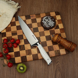 Couteau de chef blanc 34cm - "Elégance"