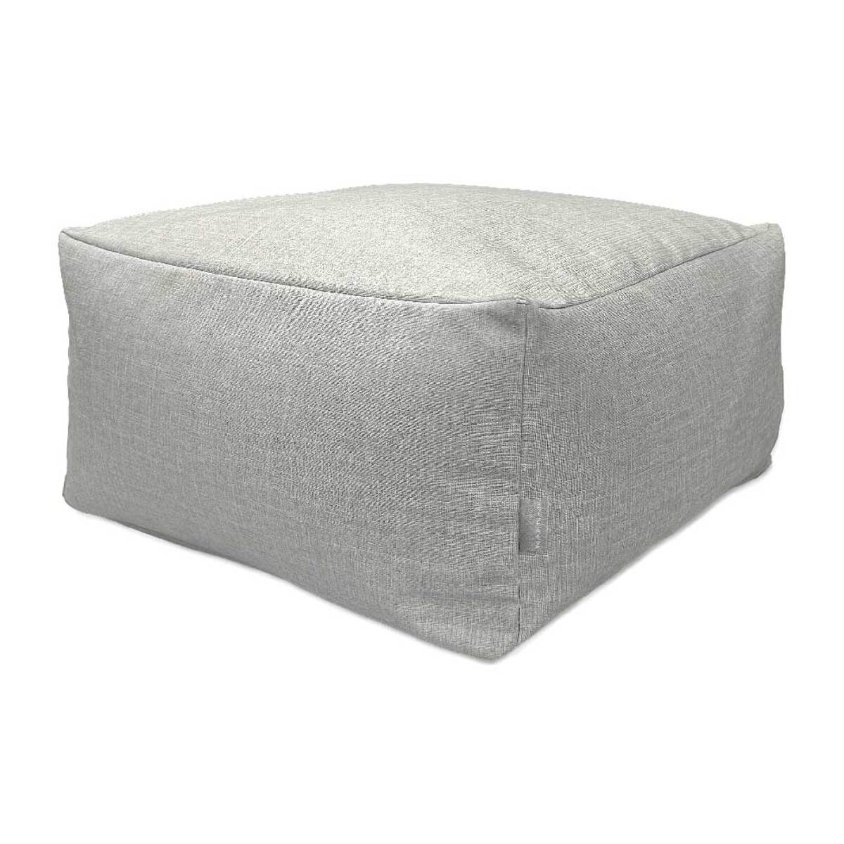 Puff desenfundable MAYA gris claro 50x50x25 cm. Disponible en varios colores
