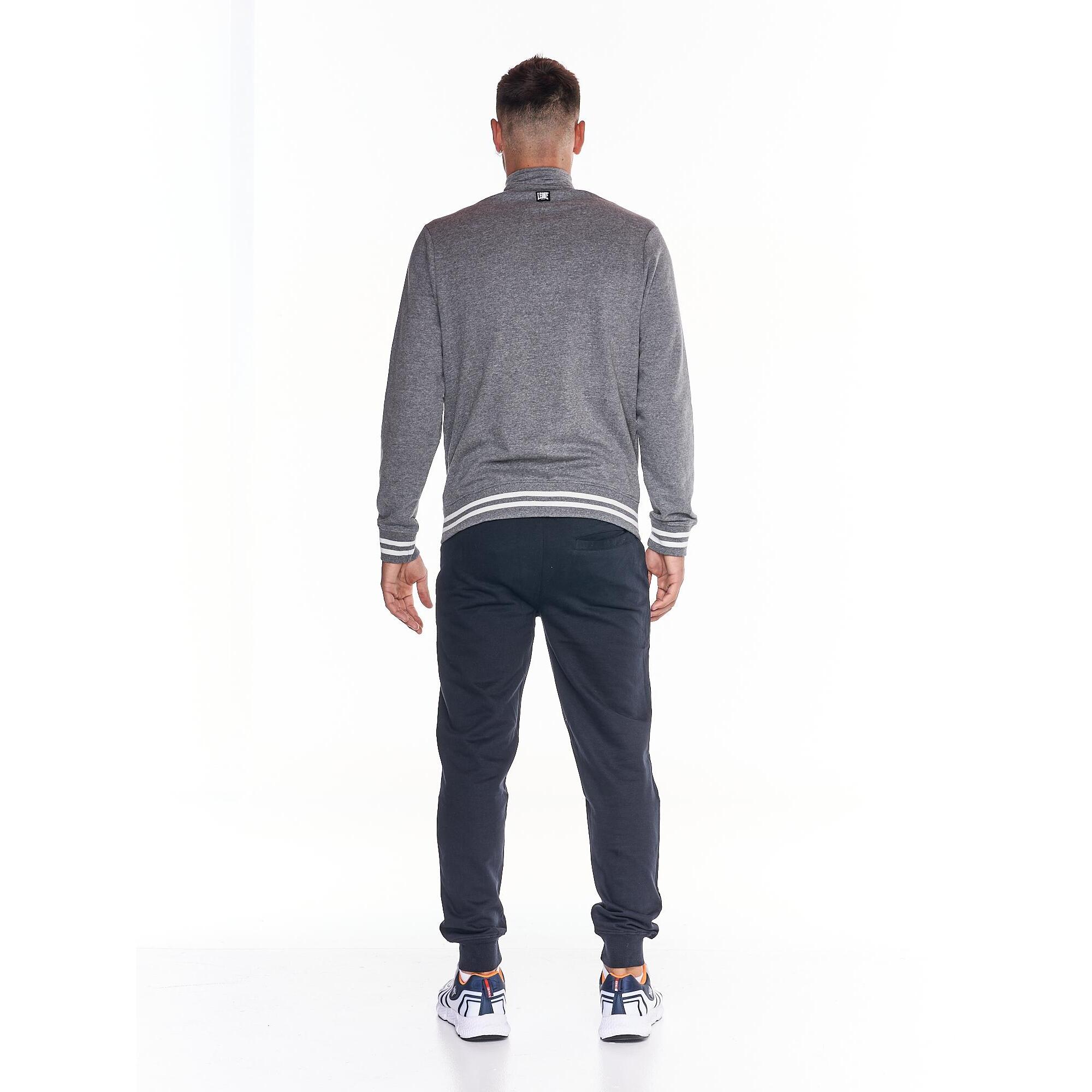 Chándal universitario con cremallera completa y cuello alto para hombre