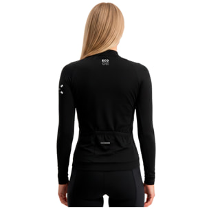 Maglia ECOON modello ROUBAIX Nera da Donna