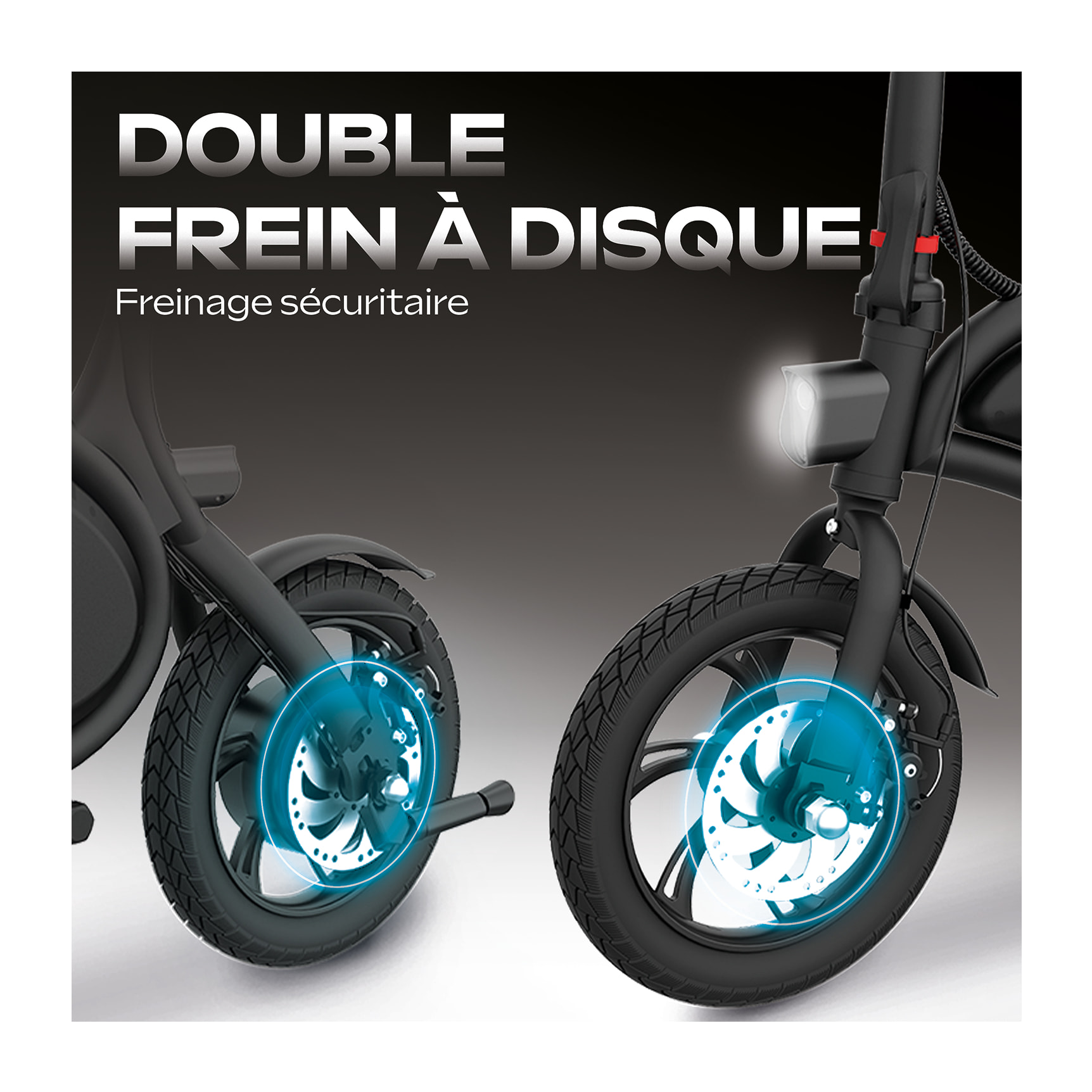 Draisienne Électrique Adulte E-bike 120 – Moteur 1000W - Autonomie Jusqu'a 18 km - Pneu 12" Gonflable - Batterie 42V/5.2Ah - Poids 15Kg