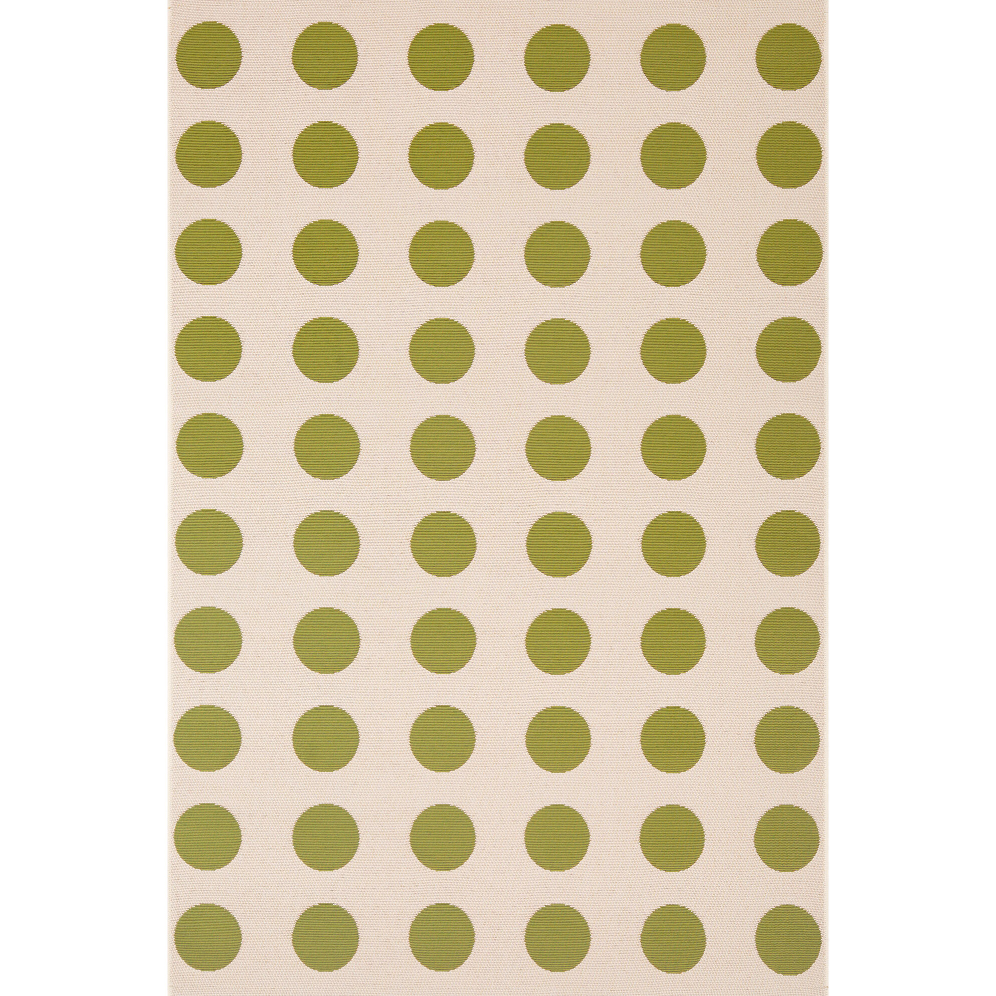 RIVIERA - Tapis intérieur/extérieur à motif pois creme