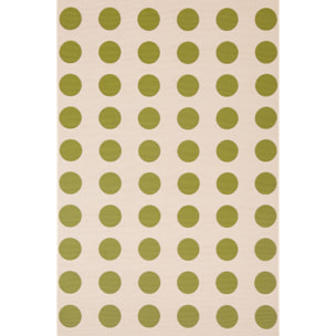 RIVIERA - Tapis intérieur/extérieur à motif pois creme