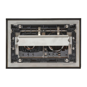 Plaque de commande double touche en acier inoxydable, traitement PVD, or rose mat (SATATBRG)