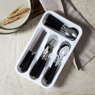 Range Couverts 16pcs Noir Campus
