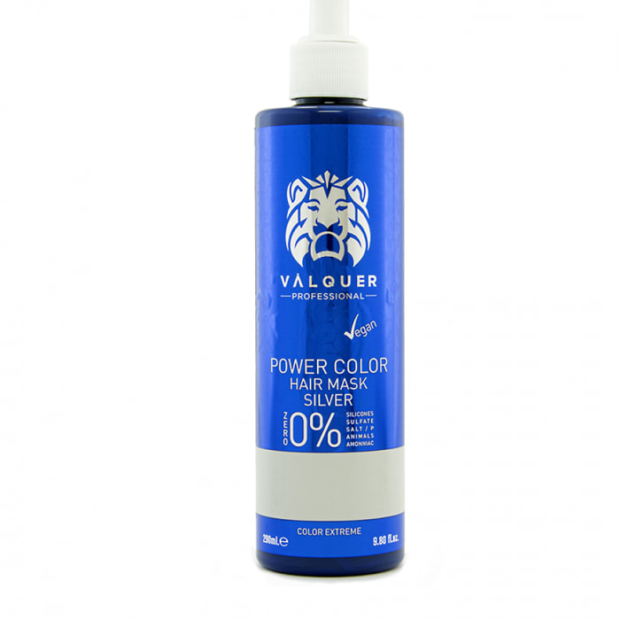 Valquer Mascarilla power color Plateado - 275 ml