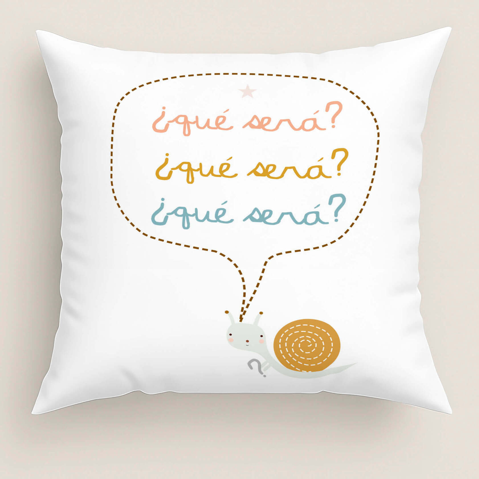 Funda de Cojín Estampado - Con Cremallera - Sin relleno - 100% Algodón - Veo Veo