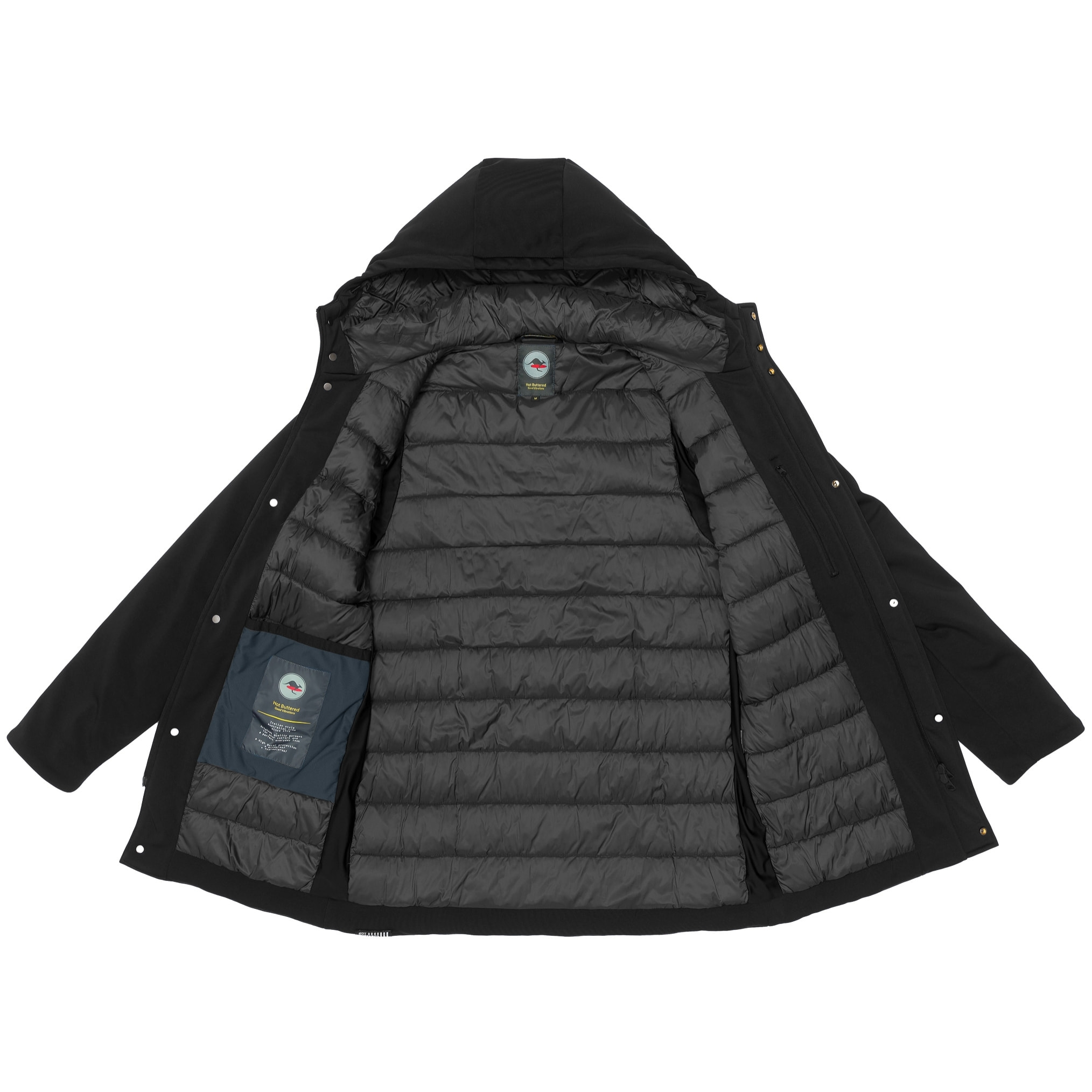 Chaqueta Hot Buttered térmica impermeable Khangar negro