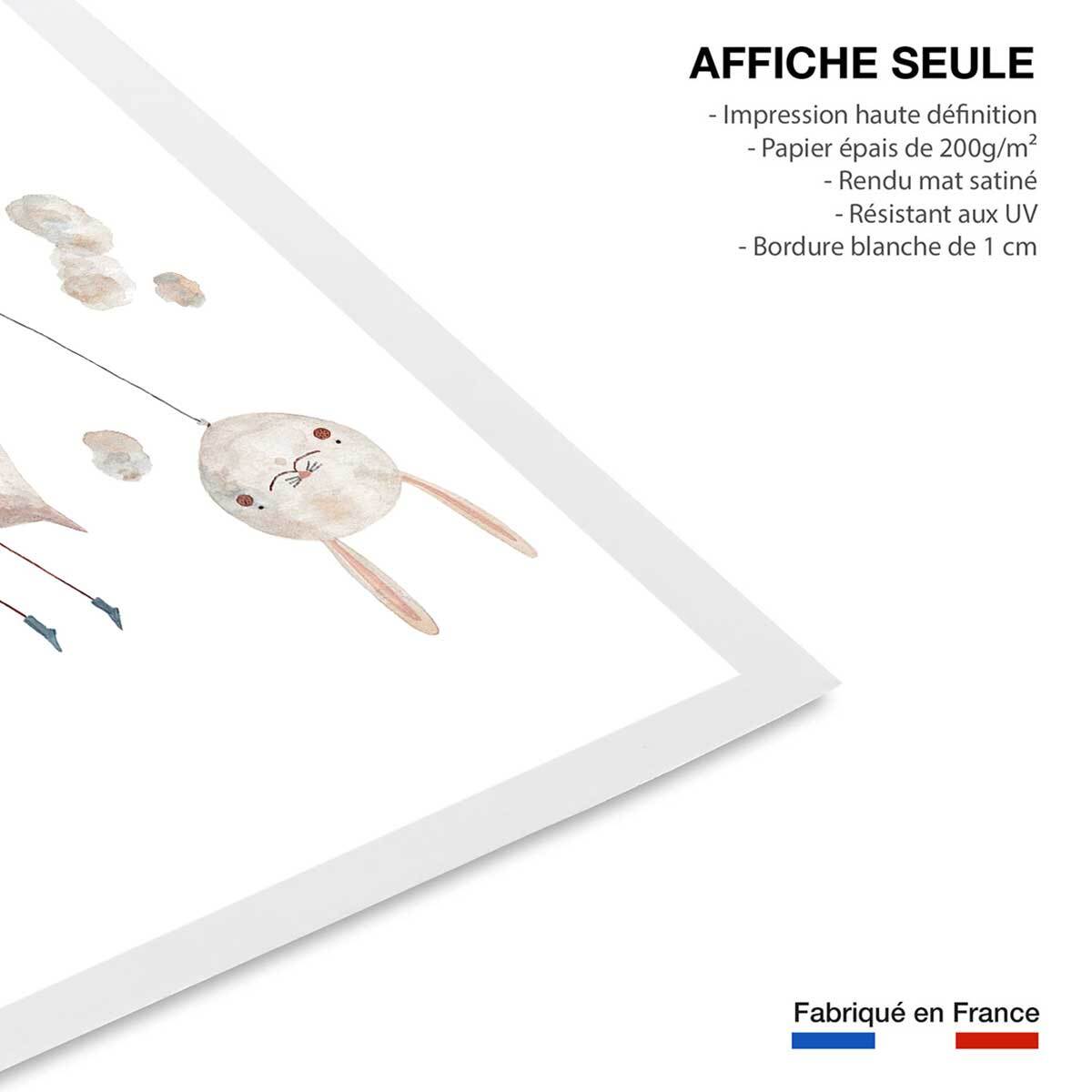 Affiche enfant oiseau heros  Affiche seule