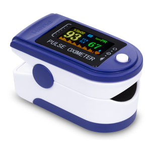 Pulsómetro digital con monitor cardiaco inalámbrico, oxímetro y pantalla a color.